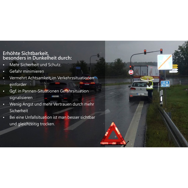 Quick Safety® Emergency umbrella safety umbrella for motorcycles and motorists
