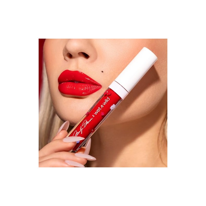 Set Labios Rojos Marilyn Monroe Delineado y gloss Wet n
