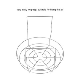 Stainless Steel Flat Canning Rack, Foldable Hot Water Bath Canner Rack Save Time Anti Rust for Spherical Tanks for Mason Jars