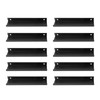 10 Pcs Finger Edge Pull Black Modern Aluminum Alloy 1mm