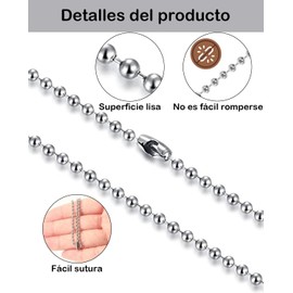 300 Unidades Cadena Para Llavero, Cadenas De Acero Para Hierro, Diseño Duradero Para Uso Diario, Conveniente Para Organización De Llaves y Accesorios