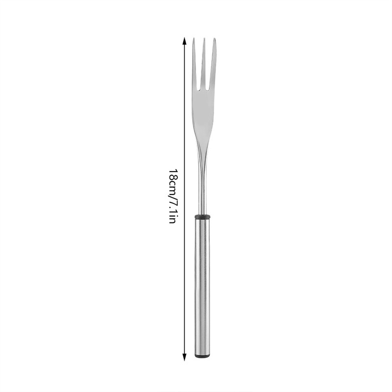 6Pcs Stainless Steel Hot Pot Fork Outdoor Picnic BBQ Grilling