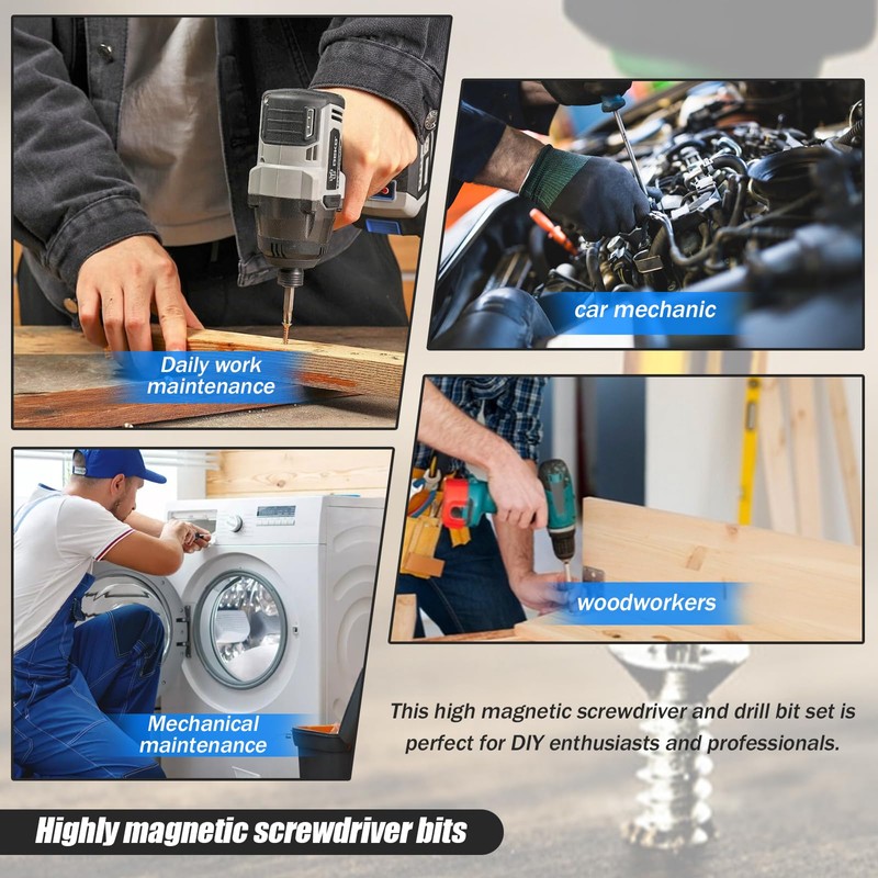 Xanadued 6 Pack High Magnetic Screwdriver Drill Bit Set, k5