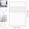 NEWHEY Cortina para baño con Ganchos Cortinas de Ducha 180×200CM