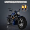 Justech 4PCS Motorcycle Indicators 15 LEDs Motorbike Turning Indicators Waterproof