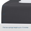 Bed Skirt Queen, Elastic Fabric Wrap Around 4 Sides Box