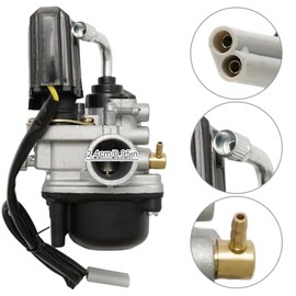 Hoypeyfiy 17.5mm Carburetor Replacement for Piaggio 50cc Motorcycle Replacement for Vespa 50cc Motorcycle