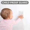4 Pack Light Switch Cover Guard,Light Switch Lock With Glow