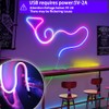 azhongxus 9.8FT USB LED Neon Rope Light,Smart RGB IC Led