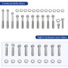 304 Stainless Steel Engine Bolt Kit 88pcs (7Pack) Compatible for