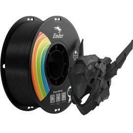 Creality 3D Printer Filament, Upgrade Ender PLA+ Filament 1.75mm Black, 1kg Spool (2.2lbs), Accuracy +/- 0.02mm, 3D Printing Filament, Strong Toughness, Vacuum Packaging, Environment Friendly