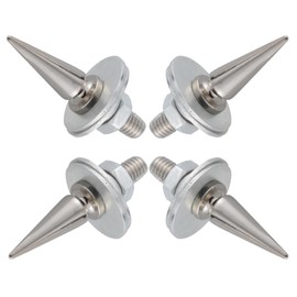 Lunsom License Plate Frame Screw Caps, License Plate Fasteners for Motorcycle Vehicles, License Plate Screws with Covers,4PCS,Silver