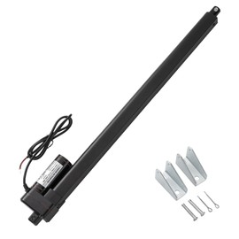 JQDML 12V Heavy Duty Linear Actuator - 30 Inch Stroke, 660lbs/3000N, 0.2"/s Speed, IP65 Waterproof with Mounting Brackets, for Cabinet, Window/Door Opener, Solar Tracker, Marine & RV Equipment
