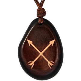 Amarumi Taguan nut necklace, Wood, 0