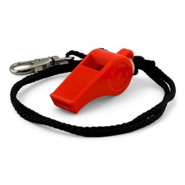 ACME Thunderer No. 660 Whistle with Whistle Band - Referee Whistle with Loud Sound | Ideal for Sports, Referees and Training (Orange)