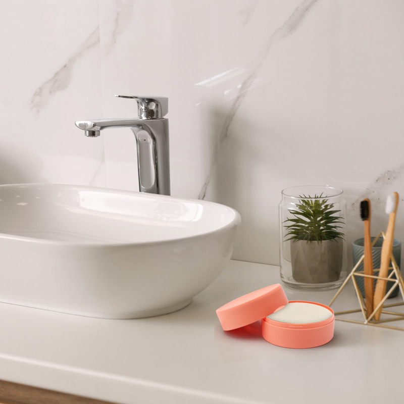 Pack of 2 Soap Box Round Plastic Soap Dish with