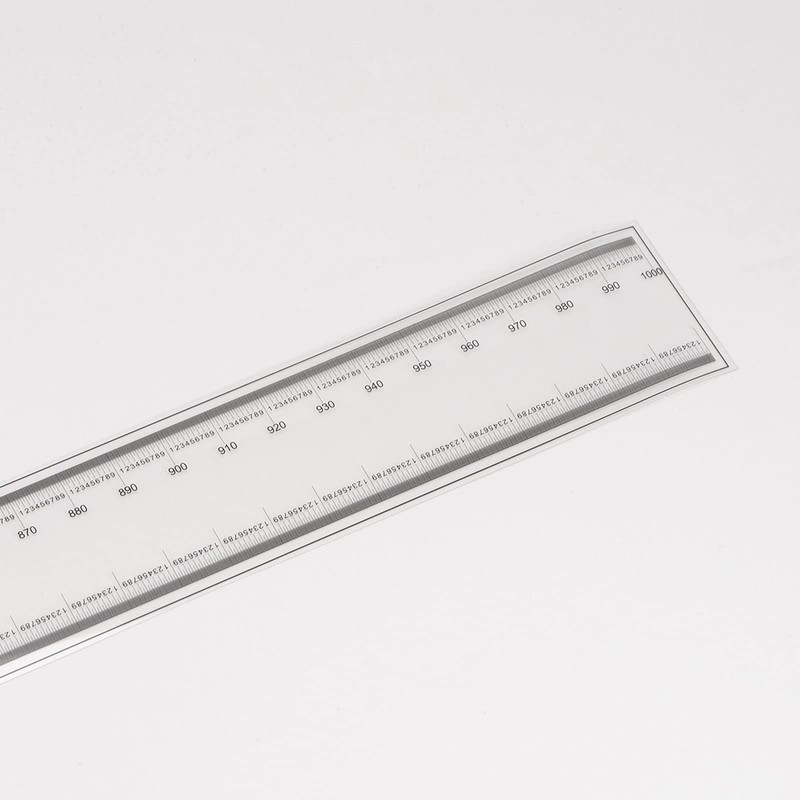 sourcing map Film Flexible Ruler 100 cm 0.1 mm Scale