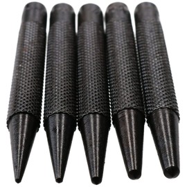 5pc Steel Centre Punch Metal Nail Brads Dot Starter Marking Set 1/16" - 3/16"