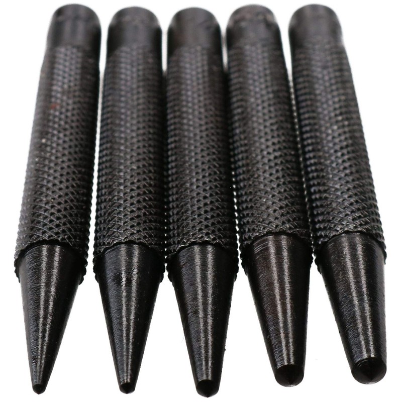 5pc Steel Centre Punch Metal Nail Brads Dot Starter Marking