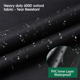 Loenel Folding Table Storage Bag, Waterproof Heavy Duty Large Carrying Bag for 8FT Picnic/Camp Tables, Portable Cover with Durable Handles (bag only) - 49" D x 30" W x 4.5" H