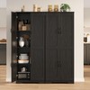 IDEALHOUSE Tall Pantry Cabinet, 60" Kitchen Pantry Storage Cabinet with