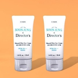 Etude Sunjeong Director Inorganic Sunscreen 50ml+50ml Double Plan (AD) / 에뛰드 순정 디렉터 무기자차 선크림 50ml+50ml 더블기획 (AD)