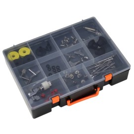 Beatello 71-Piece Drum Set Accessory Pack Includes Metal Suitcase Essential Add-On for Your Drum SetSize: 21-kinds, Color: Black
