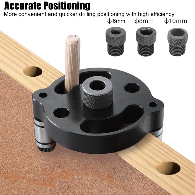 Vertical Self Centering Dowel Jig Kit Drilling Locator Punch Guide