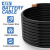 10L0L Heavy Duty 48V Golf Cart Battery Cables - Compatible