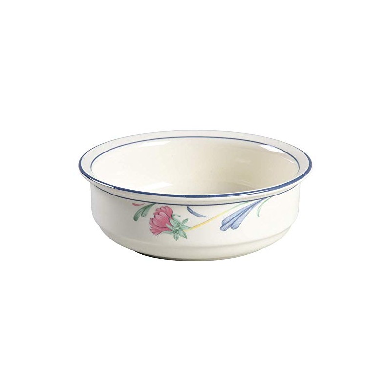 Lenox Poppies On Blue Chinastone Fruit/Dessert (Sauce) Bowl 12 oz