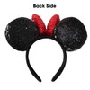 3D Black Mouse Sequin Ears Headband MM Glitter Butterfly Hair