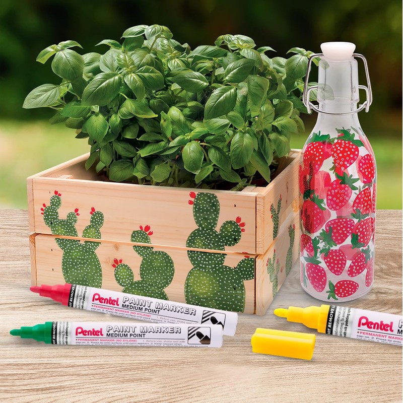 Pentel MSP10 Paint Marker Wallet, Fine 2.9mm Bullet Tip, Standard