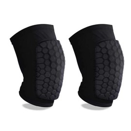 Rodilleras de compresión, rodilleras de baloncesto con acolchado de panal, rodilleras transpirables y antideslizantes para voleibol, gimnasio, correr 