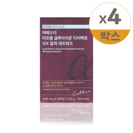 Yeo Esther Liposome Glutathione Direct 12X Alpha Network 445mg x 30 sheets 4 / 여에스더 리포좀 글루타치온 다이렉트 12X 알파 네트워크 445mg x 30매 4개