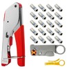 Coax Cable Crimper Cutter - TECHTOO Coaxial Cable Compression Fitting