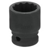 sourcing map 12-Point Impact Socket 1/2 Inch Drive 22mm Metric
