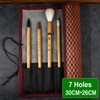 Bamboo Roll Up Brush Holder, 7/8/9 Slot Calligraphy Pen Case,