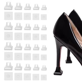 SooGree 20 Pairs High Heel Protectors 5 Sizes Heel Repair Caps Covers & Heel Stoppers Heel Cover Replacement Tip Caps for Outdoor Weddings/Stop Sinking at Grass/Gravel/Bricks and Cracks