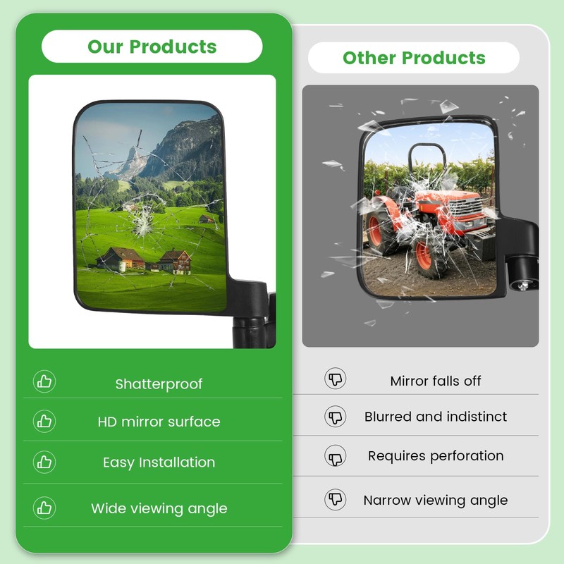 Omgro Universal Magnetic Tractor Mirrors, Strong Magnetic Tractor Side Mirrors