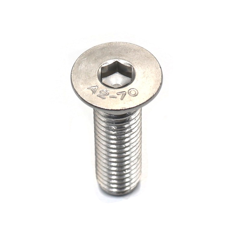binifiMux 6pcs M12 x 25mm Countersunk Head Flat Hex Socekt