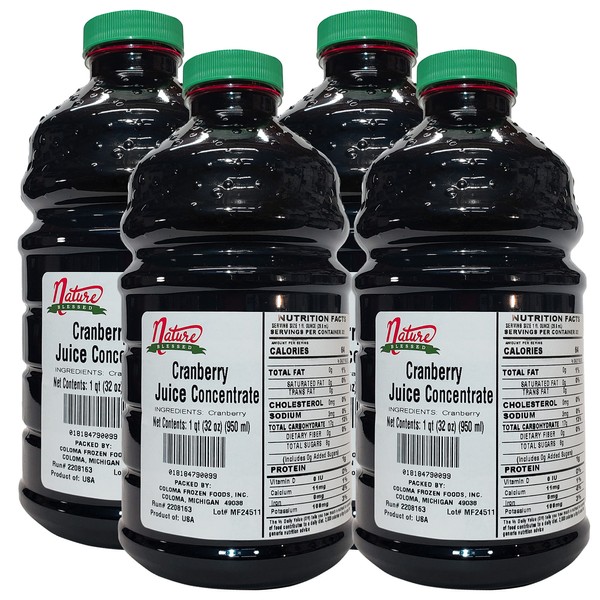 Nature Blessed 100% Pure Cranberry Fruit Juice Concentrate - 4