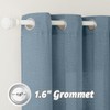 RYB HOME Extra Wide Semi Sheer Curtains, Grommet Easy Sliding