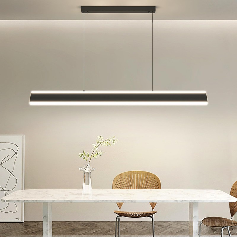Matven Linear Pendant Lights Kitchen Island, Dimmable LED Chandeliers for