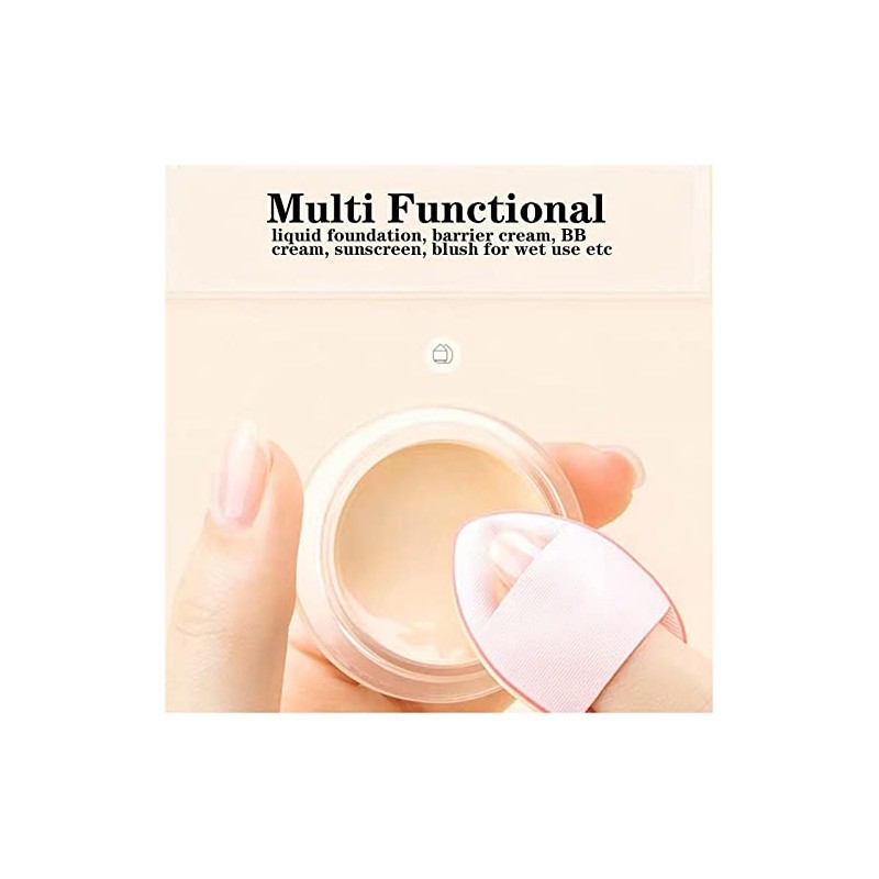 "Ainvhh "40 PCS Mini borla de maquillaje triangular borla de