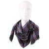 Rotfuchs Men's Cotton Scarf Checked Black Blue Red Summer Scarf,