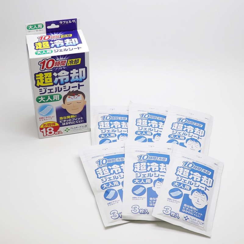 Cooling Sheets for Adults, 18 Sheets x 3, 10 Hours