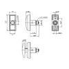 m lock Lot of 2 T Handle Vending machine Pop