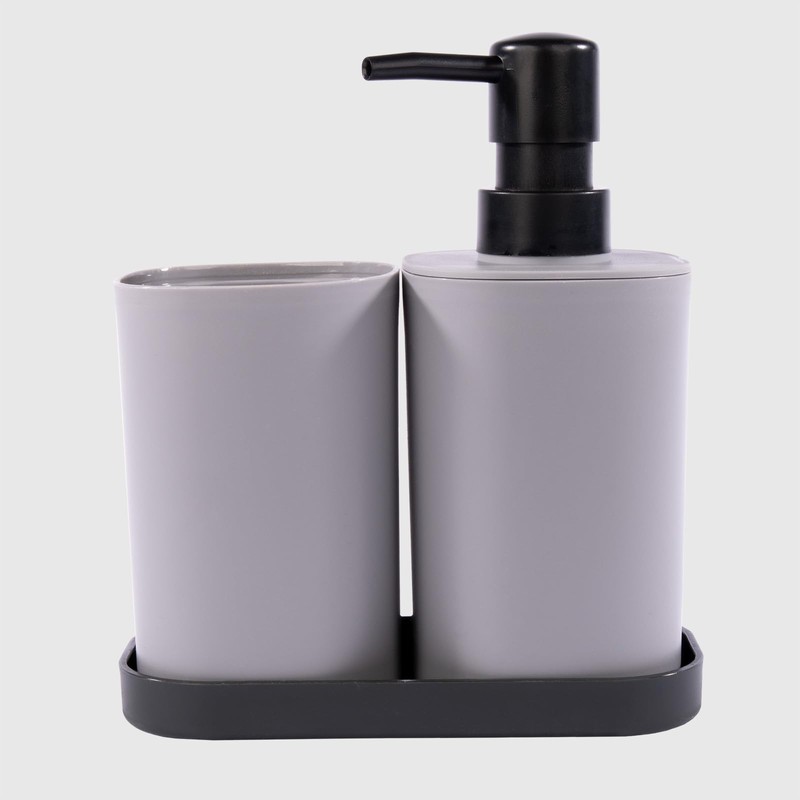 La Briantina Set Bagno in 3 Pezzi – Dispenser Sapone,