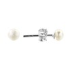 AeraVida Vintage Elegance 4mm Cultured Freshwater Pearls on .925 Sterling