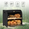 HOOBRO Bread Box, Bamboo Bread Box for Kitchen Countertop, 2